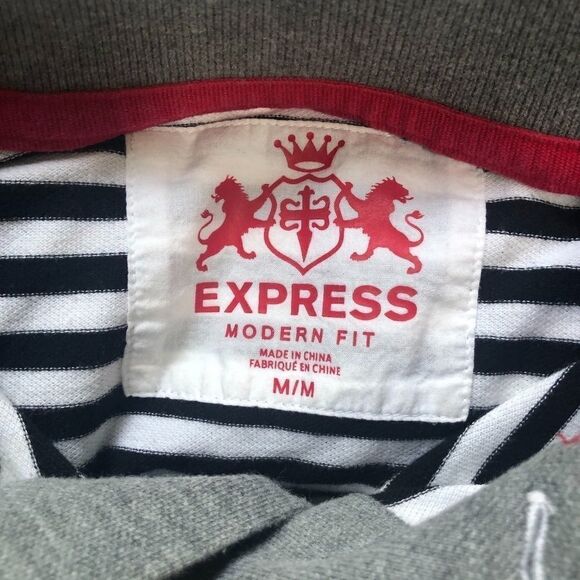 EXPRESS SHIRT, Polo Modern Fit Size M - Picture 3 of 6